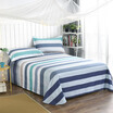 Yingxin textile cotton bedding high count high density cotton twill single sheets 155 230 left bank light years coffee