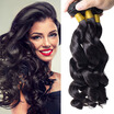 4 Bundles Unprocessed 10A Brazilian Virgin Hair Loose Wave 100 Human Hair Extensions Brazilian Loose Wave Virgin Hair Bundles