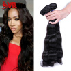 Malaysian Body Wave Hair Extensions 8"-26" inch Non-Remy Human Hair Bundles 4Pcs Free Shipping Natural Color