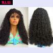 NLW Natural Color Curly Wig with Baby Hair Glueless Human Hair Full Lace wigs