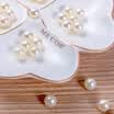 HerBeauty her beautiful gift white imitation pearl 1800 dustproof ash gray makeup brush glass storage barrel supporting the use of SH202
