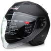 Tanked Racing Motorcycle Helmet Electric Battery Car Helmet T536 Four Seasons Universal XL Code Black ZEN-B
