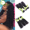 Malaysian Curly Hair 4Bundles 7AUnprocessed Virgin Hair Malaysian Deep Wave Curly Weave Human Hair Extensions Queen Weave Beauty