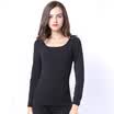 GANGSHA Womens Cotton Thermal Underwear Set Round Neck Thin Bottom Cotton Sweater