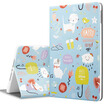 Illustrator Apple new iPad protective cover 2017 new iPad7 protective case cartoon anti-drop stent 97 inch leather case small Meng friends series meow the planet