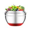 MagicKitchen Stainless steel egg pot 3pcs thick Silicone mat Anti-slip baking cake with scale MKZ010