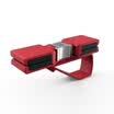 Huazhe car glasses clip car with multi-function glasses frame box car sunglasses frame clip car sun visor glasses bracket car supplies red car dedicated