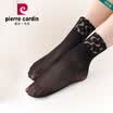 Jingdong supermarket Pierre Cardin socks female Korean smelly socks spandex sexy lace chiffon plain not stripping female socks 3 pairs of black uniform