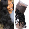 Pre Plucked 360 Lace Frontal Closure Natural Hairline Brazilian Virgin Hair Body Wave Lace Band Frontal Closure with Baby Hair