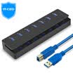 IT-CEO 7 USB30 splitter high-speed expansion of a drag more than seven interface converter notebook desktop computer HUB hub black W537