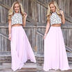 CANISWomen Long Skirt New Fashion Bohemian Beach Pleated Skirt Summer Long Dress
