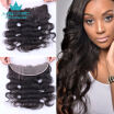 Malaysain Body Wave Hair Bundles With 1 Pcs Lace Frontal Closure With Baby Hair 13X4 Ear To Ear Lace Frontal Malaysian Virgin Hair