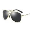 Molong sunglasses male trend polarized sunglasses driving sunglasses fashion bright frog mirror 8011 black frame black gray tablets