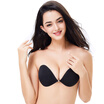 UQUEE ultra-light breathable invisible bra black B cup thin section no trace underwear small chest gather wedding swimsuit pants