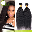 Top Quality 8A Grade Malaysian Coarse Yaki Kinky Straight 4BundleLots 100 Human Hair Natural Color Wholesale Price Hot Sale