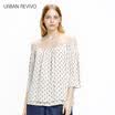 UR Women&39s loose print fashion sleeveless harness shirt WH15C29S2CN001 apricot M