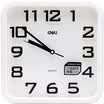 Deli 8949 fashion office home silent wall clock three-dimensional digital clock square 33 33cm white