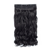 20" Curly Wave 34 Full Head One Piece 5clips Clip in on Synthetic Hair Extension High Temperature Fiber Hair Pieces Wavy Hair