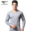 Seven wolves thermal underwear mens cotton foundation thin section Qiuyi Qiuku suit mens round neck cotton sweater winter 98101 Navy Blue M