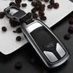 Huashi Audi Key Case 2017 Audi A4LA6A8A3 A6LQ3Q7Q5 Car Keychain Shell A-Platinum Grey