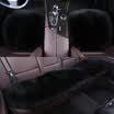 Antarctic nanjiren wool cushion in the long hair cushion winter car seat car home dual-use three-piece charm black