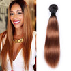 Brazilian Straight Human Hair Ombre Color T1B-30 Straight Ombre Hair Weave 4Bundles 400g