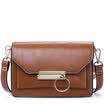 Camisa de cocodrilo COCODRILO Bolso casual retro coreano bolsos colgantes simples de hombro órgano salvaje bolso cuadrado pequeño 12821012-39 color caramelo