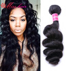 Malaysian Loose Wave Virgin Hair 4 Bundle 7A Unprocessed Virgin Hair Loose Wave Wet And Wavy Human Hair Weave Soft Human Hair