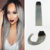 High Quailty Clip in Straight Hair 1PcsLot 14-24" Brazilian Remy Hair On Hair Extensions Free Shipping