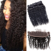 3 Bundles With Lace Frontal Closure 13X4 Cheap Malaysian Unprocessed Virgin Human Hair Weave Deep Wave