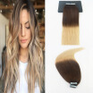Ombre Color 2 Fading to 24 Brazilian Hair 10-30" 2PcsLot Straight Hair Full Set Skin Weft Hair Extensions Free Shipping