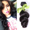 4 Bundles Indian Loose Wave 7A Unprocessed Virgin Hair Bundle Deals Indian Virgin Hair Loose Wave Hair Yaki Human Hair Extension
