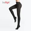 INTERIGHT ladies vertical striped pantyhose with a deep dark gray