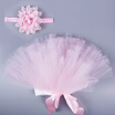 Newborn Baby Girls Skirt Tutu Clothes Knitted Crochet Photo Prop Outfit Headband