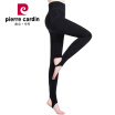 Pierre Cardin warm pants female plus velvet thickening 2500D beauty hip long legs V crotch double layer double heat satisfied fast heat fluff at the end of the triple warm warm step on the leggings 1 with black uniform