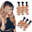 7a Brazilian body wave Hair 3 Bundles Ombre body wave 1B27 Cheap Ombre Human Hair Bundles