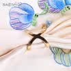 Gemstone Butterfly Customized Scarf Buckle X Double Ring Scarf Buckle Three Colors Optional Gold