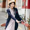 Yan Man INMAN 2017 autumn new V-neck wild leisure long cardigan sweater coat female 1873131415 white white S