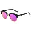 Parim sunglasses men&women fashion polarized light driving mirror sunglasses female G003 black eyebrow silver ring box - gray plate is ice blue REVO