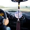 Molong new safety buckle car pendant car pendant gift jade car hanging car rearview mirror car pendant peony
