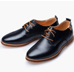 Casual Leather Men Business Shoes Leather Oxford Shoes US Size 6-13 Brown BlackBlue