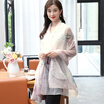 STORY Of SHANGHAI Ladies Woolen Scarf Warm & Warm Scarf Shawl Elegant Striped Pink