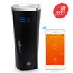 Zhihui show SmartShow smart cup a key 55 degrees stainless steel vacuum flask 12h constant temperature business gifts i-Touch black