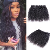 Peruvian Virgin Hair Weave Bundles 4pcs Peruvian Natural Wave Human Hair Extensions Peruvian Water Wave Wet And Wavy Virgin Hair