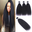 High Quailty Brazilian Remy Hair 3PcsLot 12-24" Kinky Straight 100 Human Hair Bundles Human Hair Weaves Free Shipping