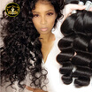 100 Unprocessed Human Hair 4Bundles Loos Wave Hair Grade 8A Brazilian Virgin Hair Natural Color