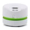 Kinbor aspirador de escritorio colector de polvo de teclado con reloj digital suministros de oficina papiste blanco NC5800