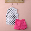 Summer Girls Baby Kids Polka Dot Shirt Tops & Pink Pants Shorts Outfit 1-6Years