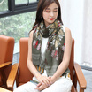 STORY Of SHANGHAI Women&39s scarves Autumn&winter warm scarves Shawl leaves Totem army green