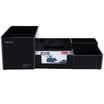 Effective deli 9118 multi-functional office box desktop pen holder for business office black